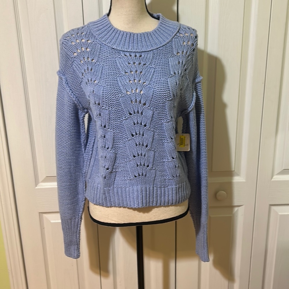 Free People BELL SONG PULLOVER sweater - vintage blue